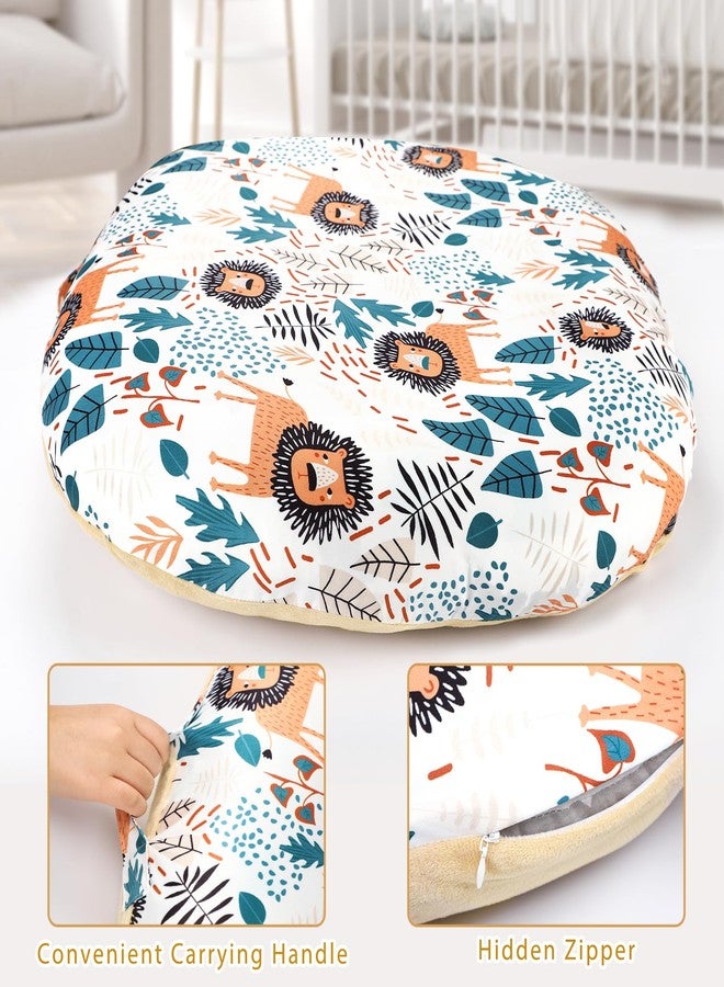 SWESEN Newborn Lounger Cover, 1 Pack Soft Removable Slipcovers for Infant Lounger, Cozy Baby Lounger Cover for Boys and Girls, Covers Only, Lion - Image 2